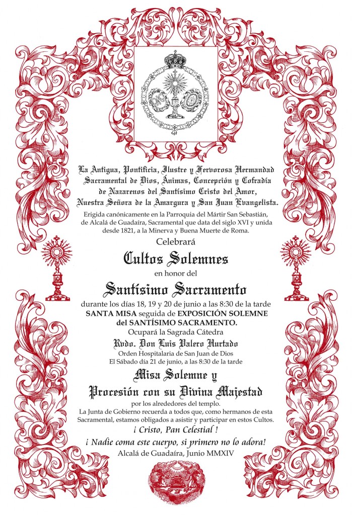 Cultos Solemnes en honor del Santísimo Sacramento – Hermandad ...